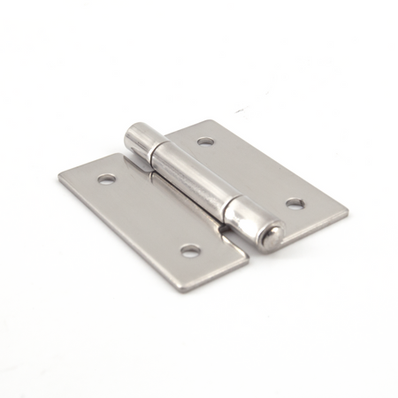 Sugatsune LSB-40: 40 x 35mm Butt Hinge (screw holes) - Mirror Stainless Steel