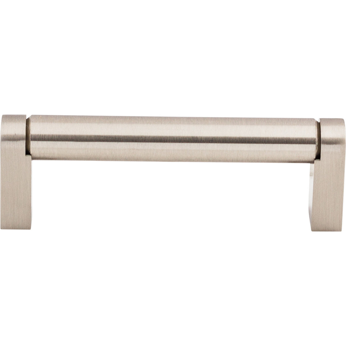 Top Knobs M1002: 3-3/4" cc Pennington Round Bar Cabinet Pull - Brushed Satin Nickel