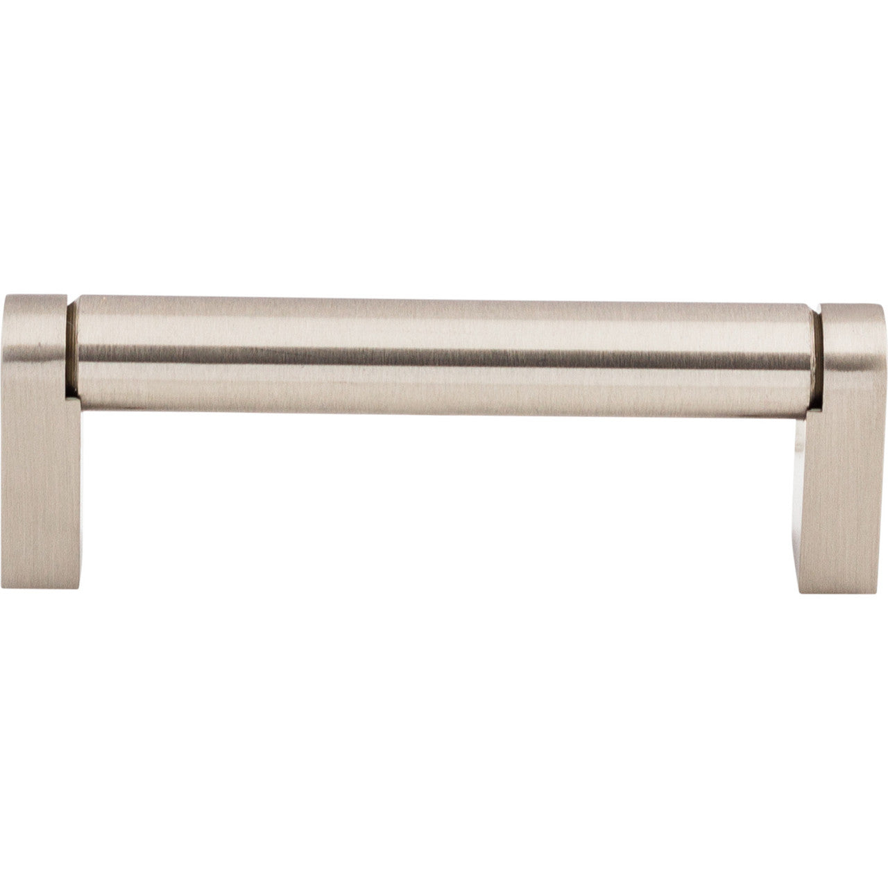 Top Knobs M1002: 3-3/4" cc Pennington Round Bar Cabinet Pull - Brushed Satin Nickel