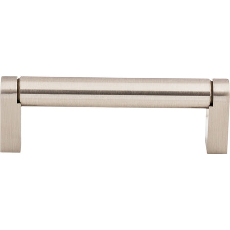 Top Knobs M1002: 3-3/4" cc Pennington Round Bar Cabinet Pull - Brushed Satin Nickel