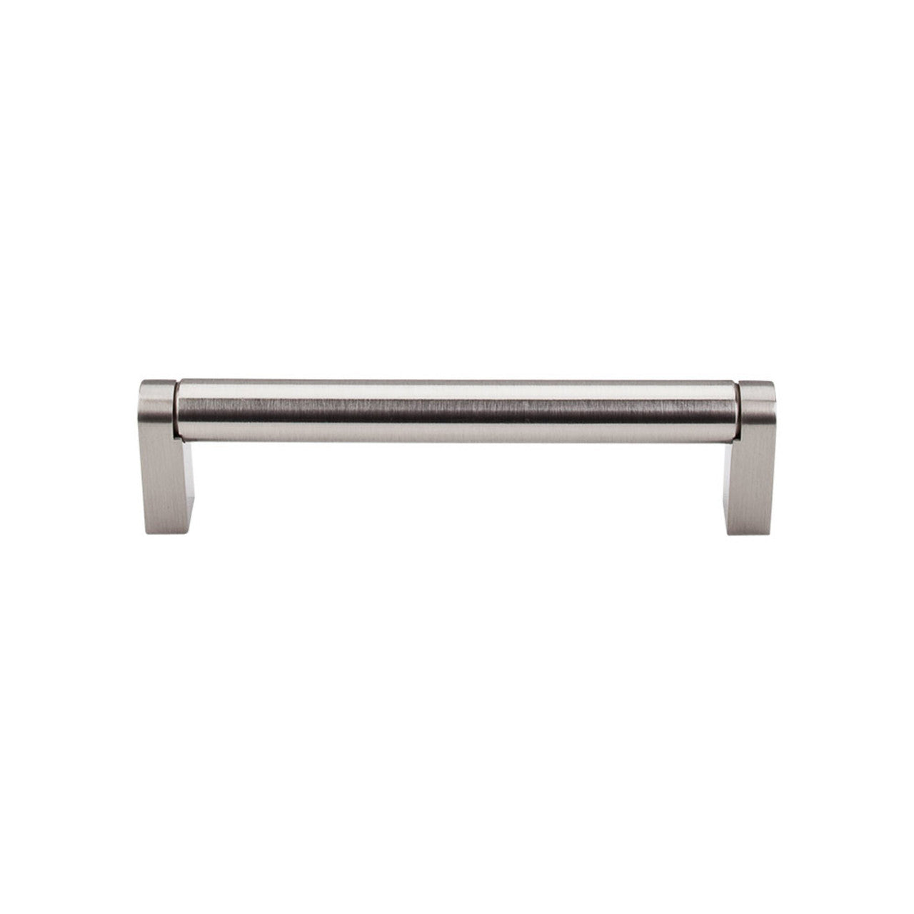 Top Knobs M1003: 5-1/16" cc Pennington Round Bar Cabinet Pull - Brushed Satin Nickel