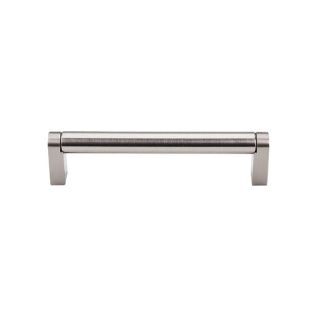 Top Knobs M1003: 5-1/16" cc Pennington Round Bar Cabinet Pull - Brushed Satin Nickel