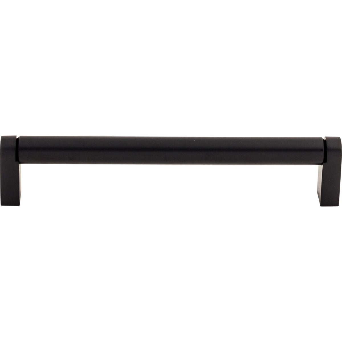 Top Knobs M1018: 6-5/16" cc Pennington Round Bar Cabinet Pull - Flat Black