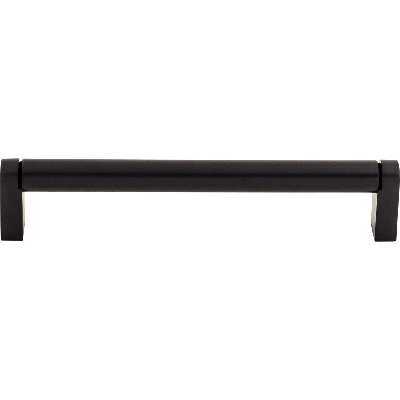 Top Knobs M1018: 6-5/16" cc Pennington Round Bar Cabinet Pull - Flat Black