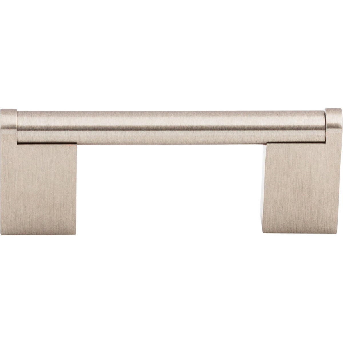 Top Knobs M1040: 3" cc Princetonian Round Bar Cabinet Pull - Brushed Satin Nickel