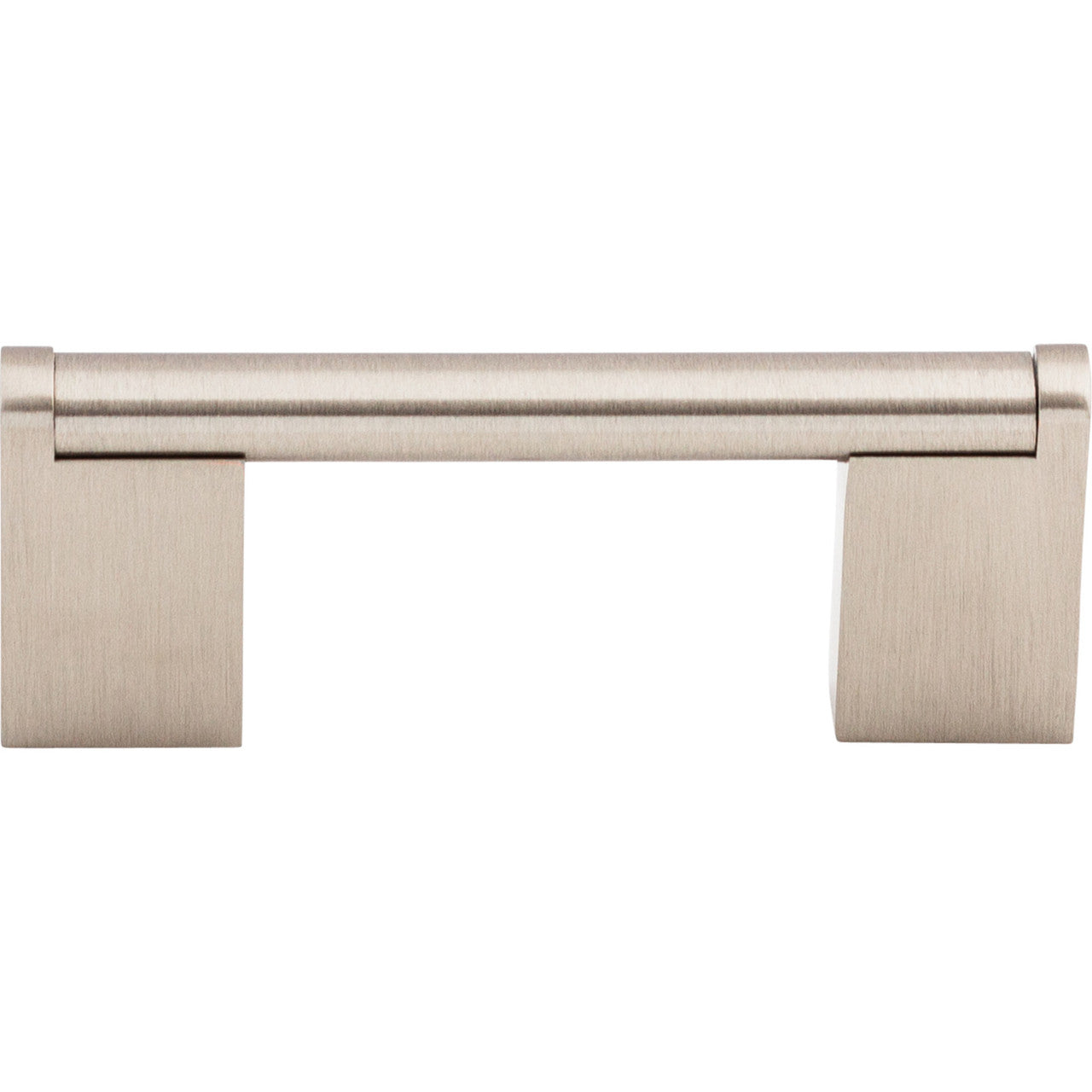 Top Knobs M1040: 3" cc Princetonian Round Bar Cabinet Pull - Brushed Satin Nickel