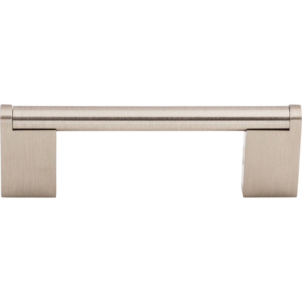 Top Knobs M1041: 3-3/4" cc Princetonian Round Bar Cabinet Pull - Brushed Satin Nickel