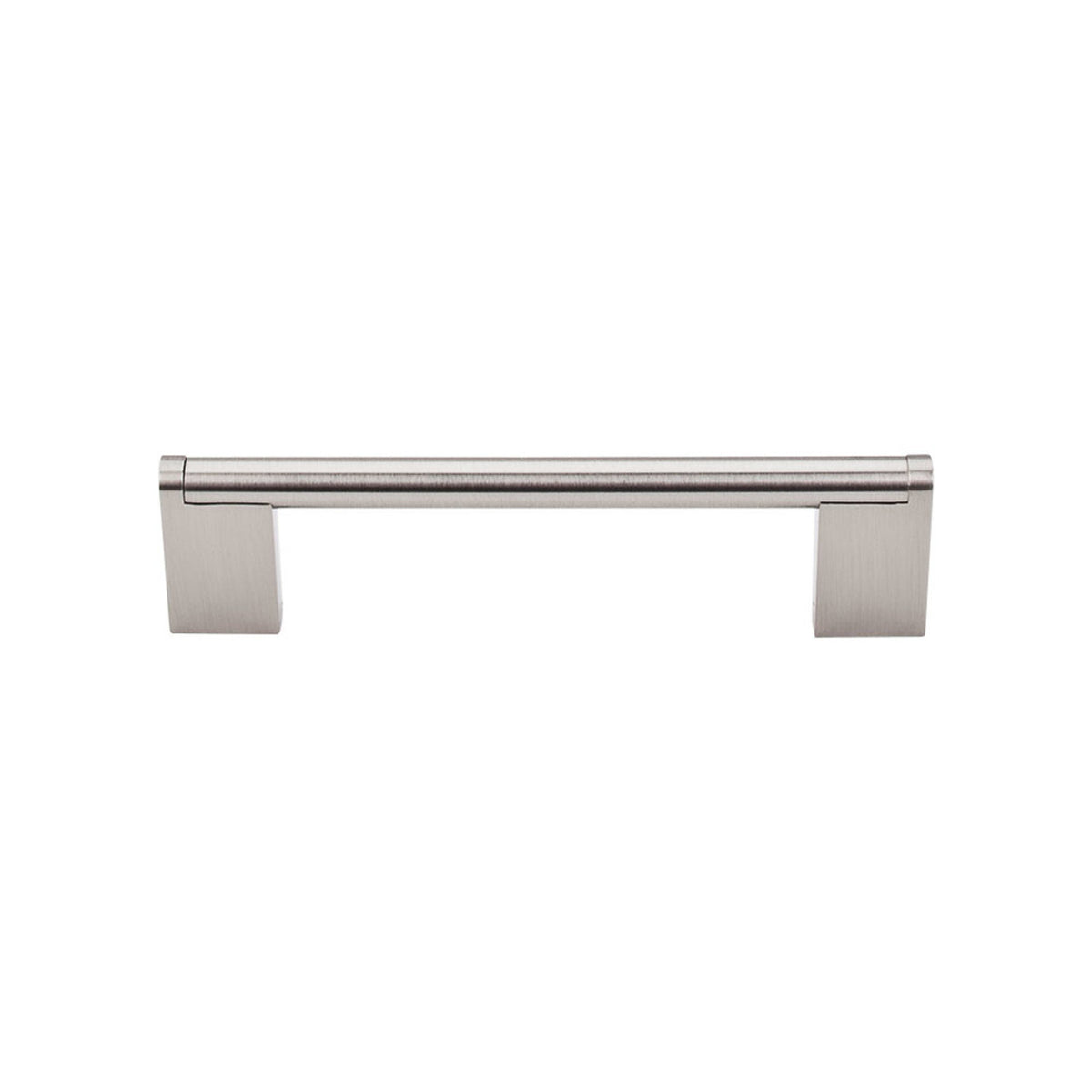 Top Knobs M1042: 5-1/16" cc Princetonian Round Bar Cabinet Pull - Brushed Satin Nickel