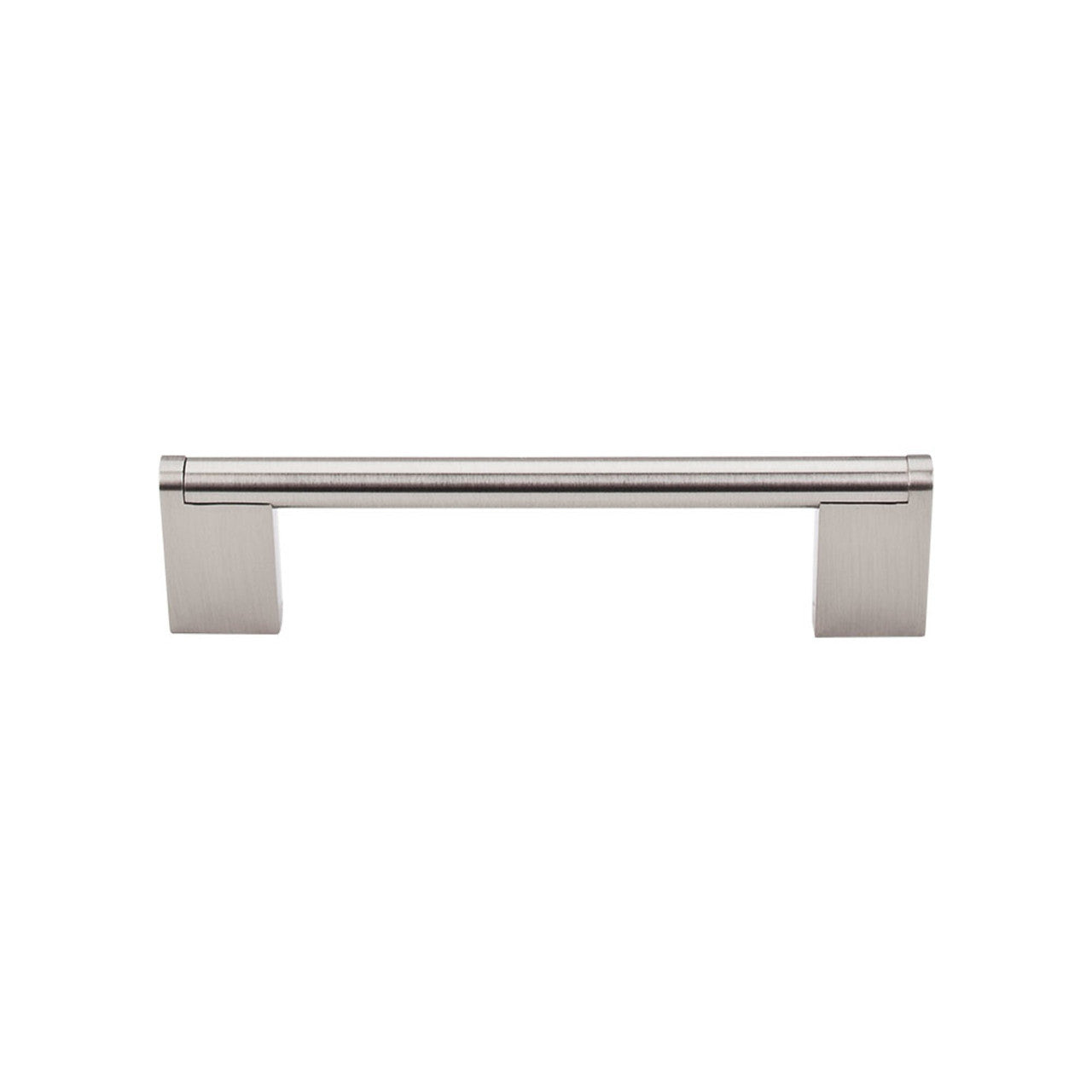 Top Knobs M1042: 5-1/16" cc Princetonian Round Bar Cabinet Pull - Brushed Satin Nickel