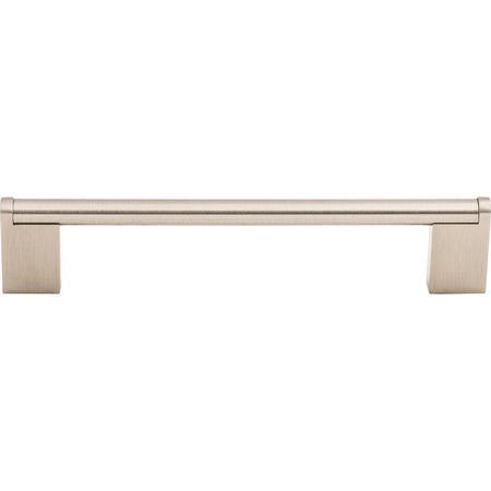 Top Knobs M1043: 6-5/16" cc Princetonian Round Bar Cabinet Pull - Brushed Satin Nickel