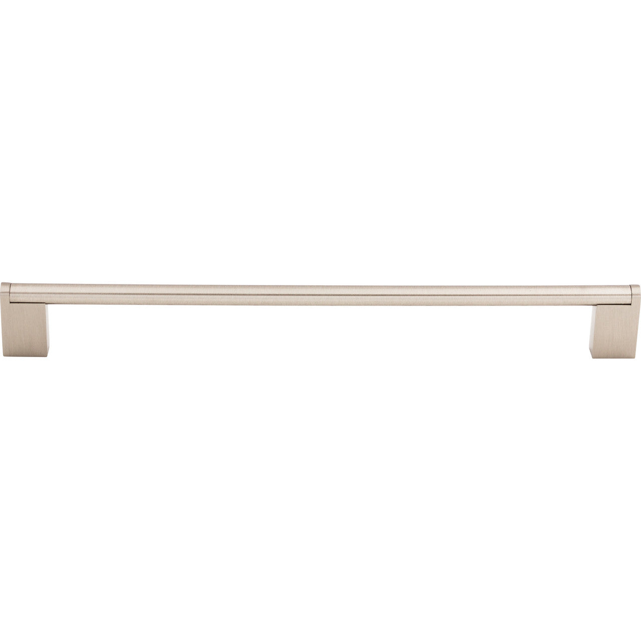 Top Knobs M1047: 18-7/8" cc Princetonian Round Bar Cabinet Pull - Brushed Satin Nickel
