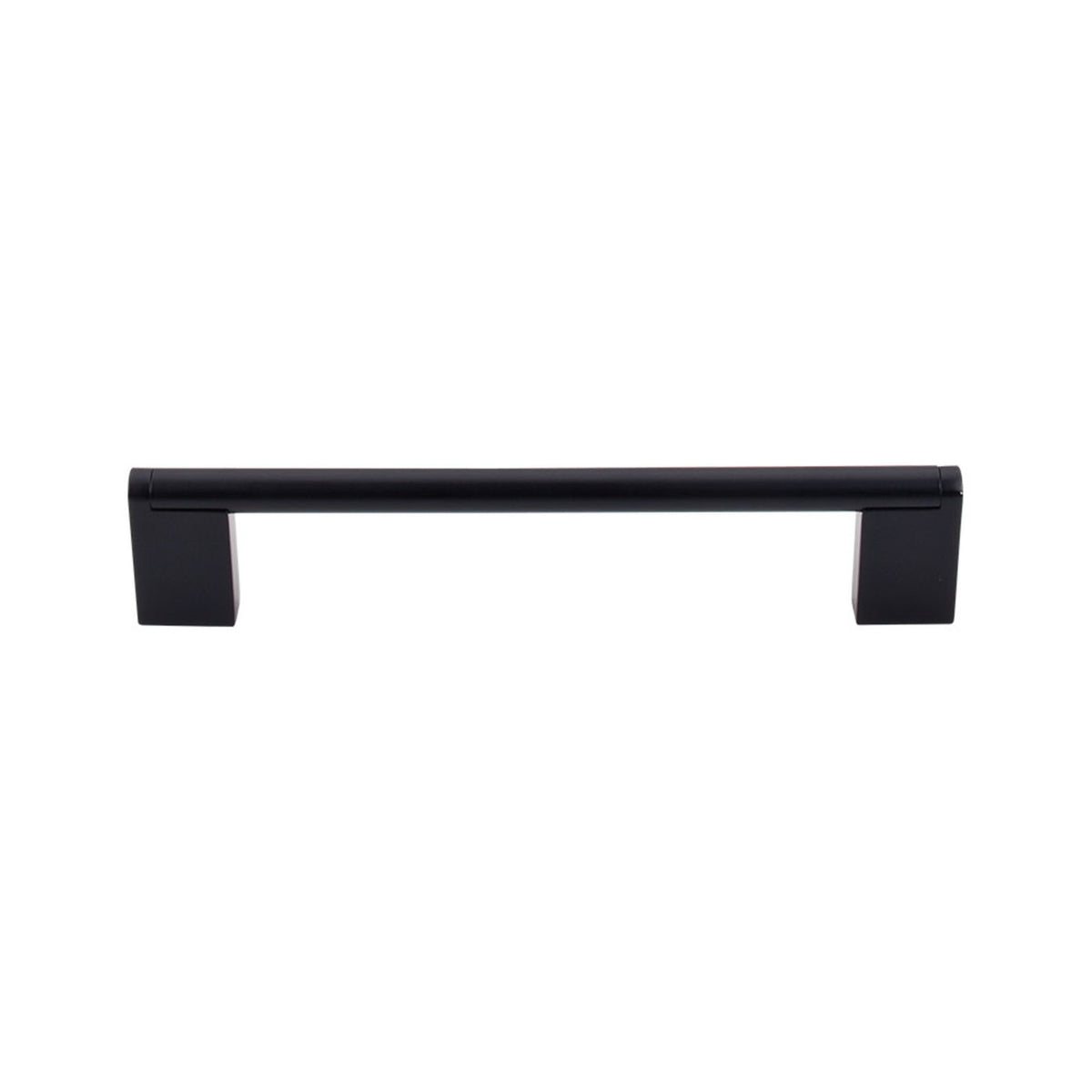 Top Knobs M1057: 6-5/16" cc Princetonian Round Bar Cabinet Pull - Flat Black