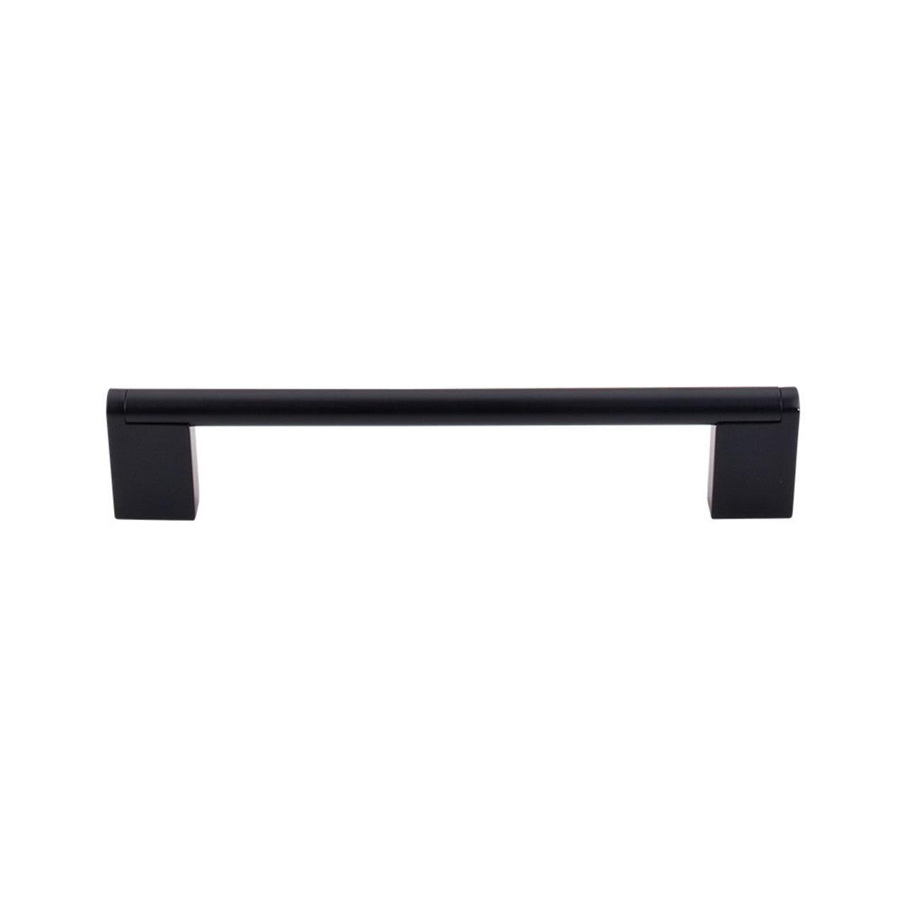 Top Knobs M1057: 6-5/16" cc Princetonian Round Bar Cabinet Pull - Flat Black