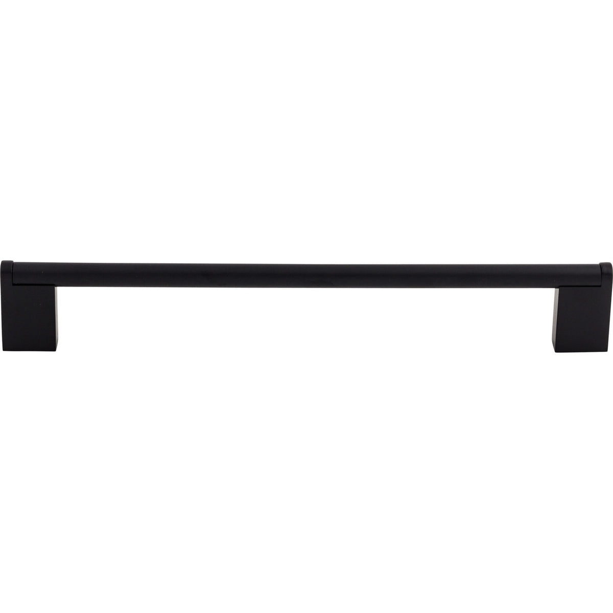Top Knobs M1058: 8-13/16" cc Princetonian Round Bar Cabinet Pull - Flat Black