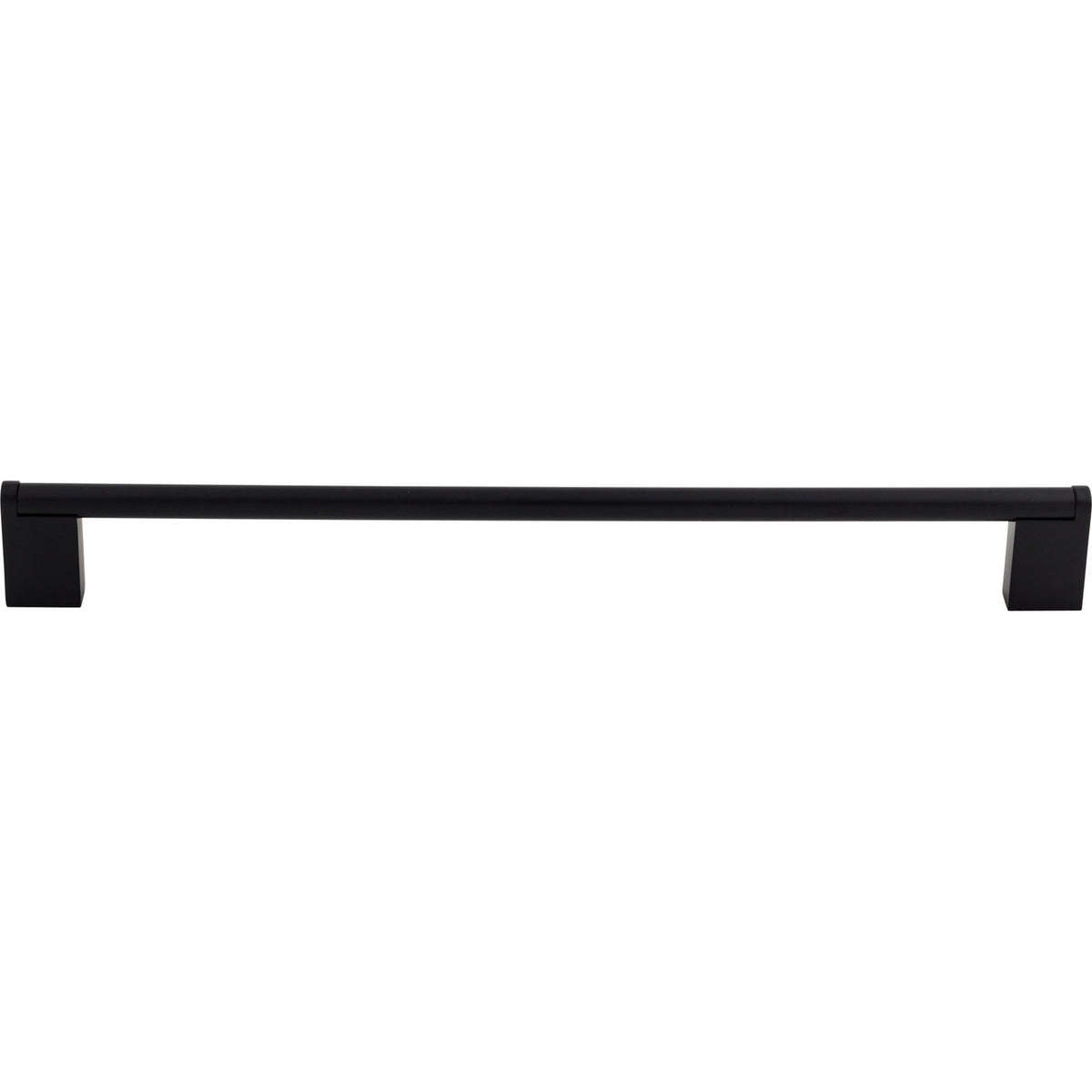 Top Knobs M1061: 18-7/8" cc Princetonian Round Bar Cabinet Pull - Flat Black