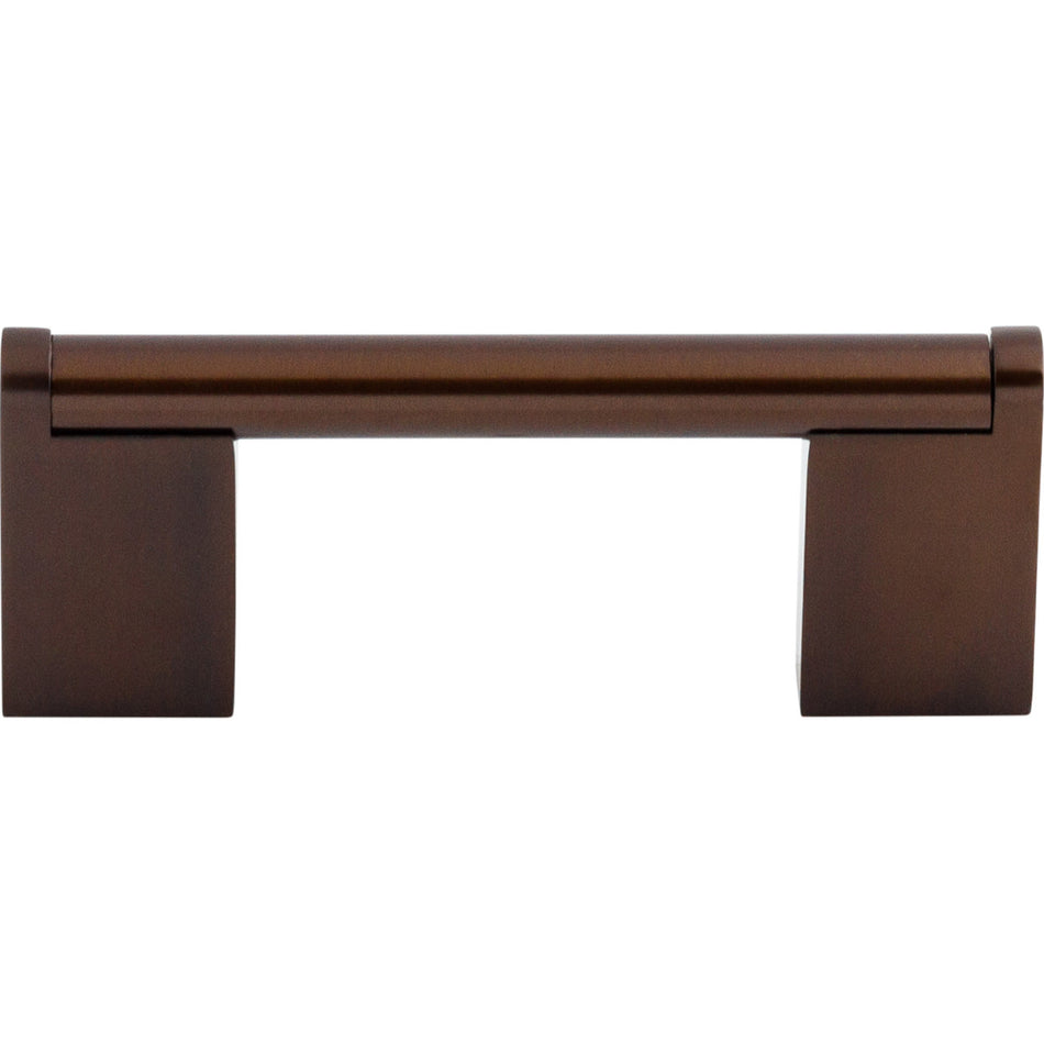 Top Knobs M1068: 3" cc Princetonian Round Bar Cabinet Pull - Oil Rubbed Bronze