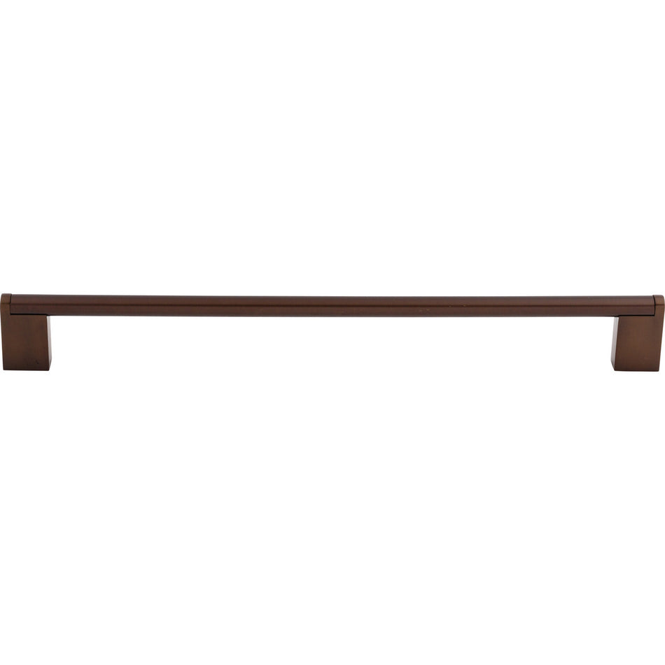 Top Knobs M1073: 11-11/32" cc Princetonian Round Bar Cabinet Pull - Oil Rubbed Bronze