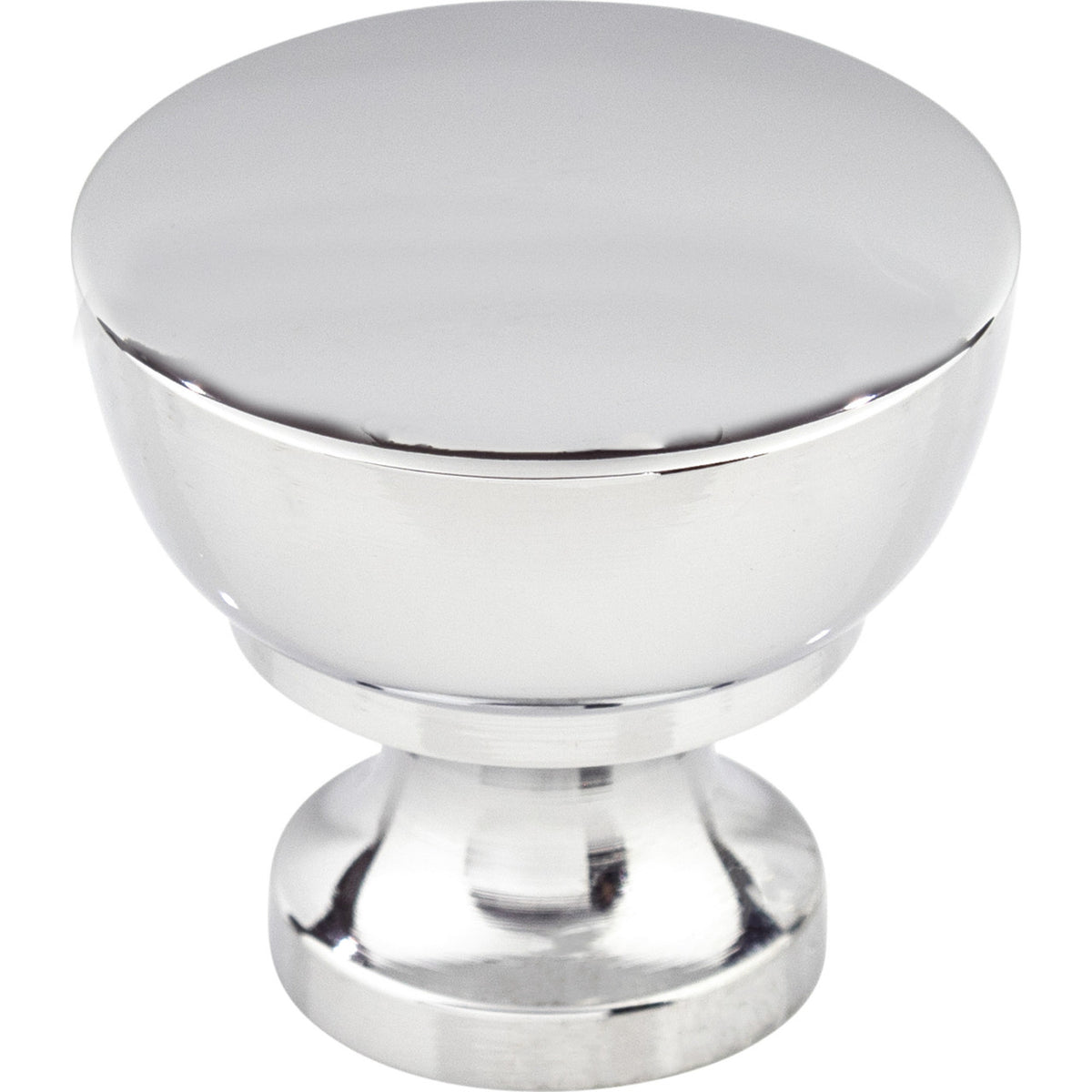 Top Knobs M1121: 1-1/4" Bergen Round Cabinet Knob - Polished Chrome