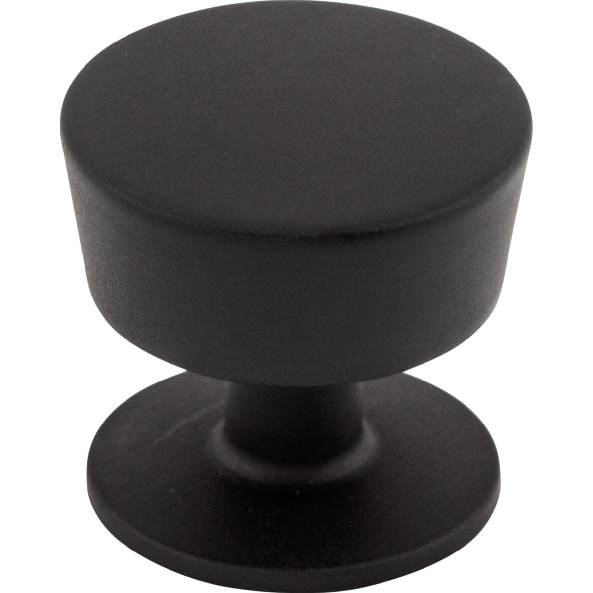 Top Knobs M1123: 1-3/16" Essex Round Cabinet Knob - Flat Black