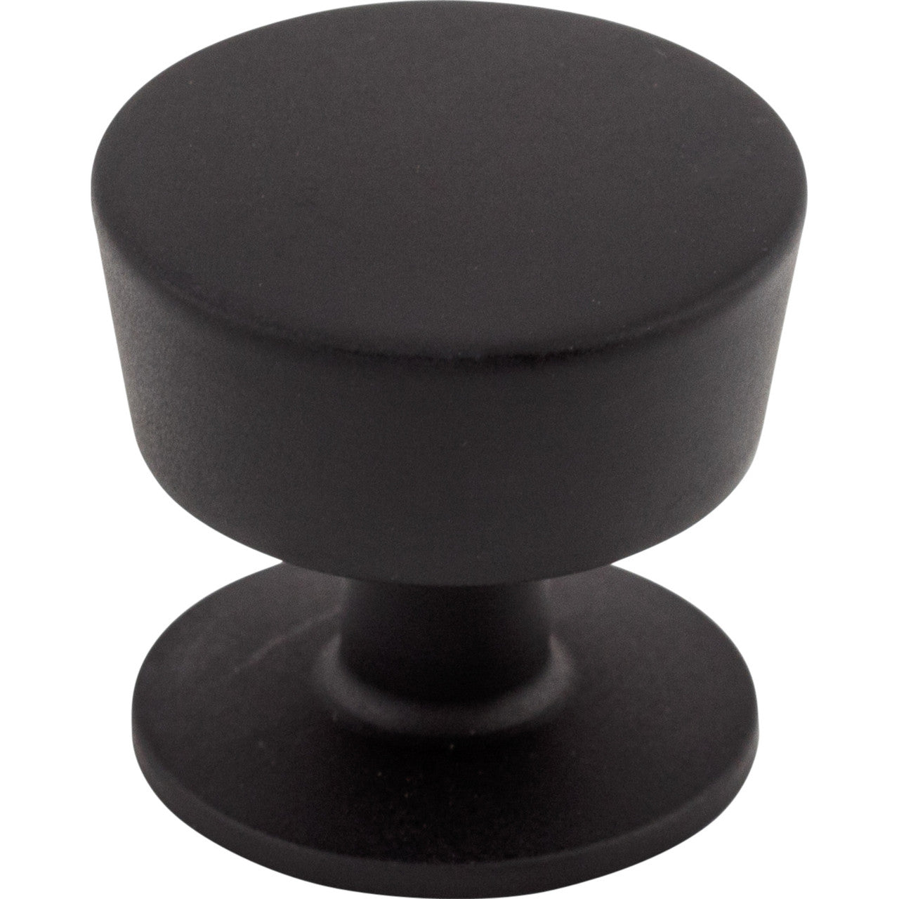 Top Knobs M1123: 1-3/16" Essex Round Cabinet Knob - Flat Black