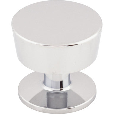 Top Knobs M1124: 1-3/16" Essex Round Cabinet Knob - Polished Chrome