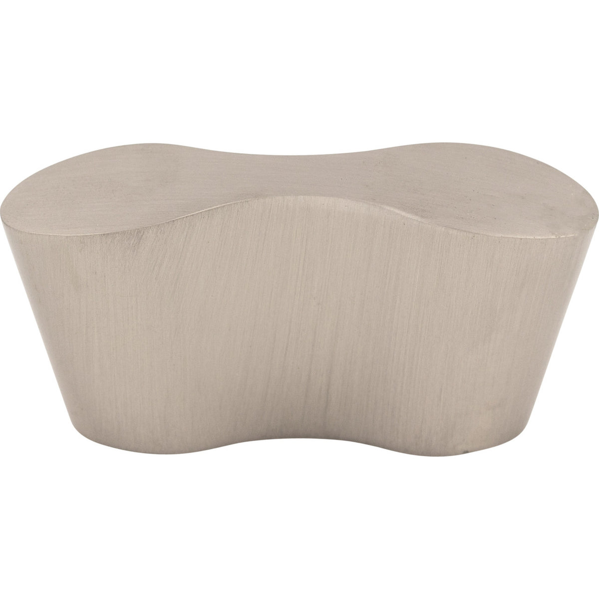 Top Knobs M1125: 1-1/4" cc Infinity Oval Cabinet Knob - Brushed Satin Nickel
