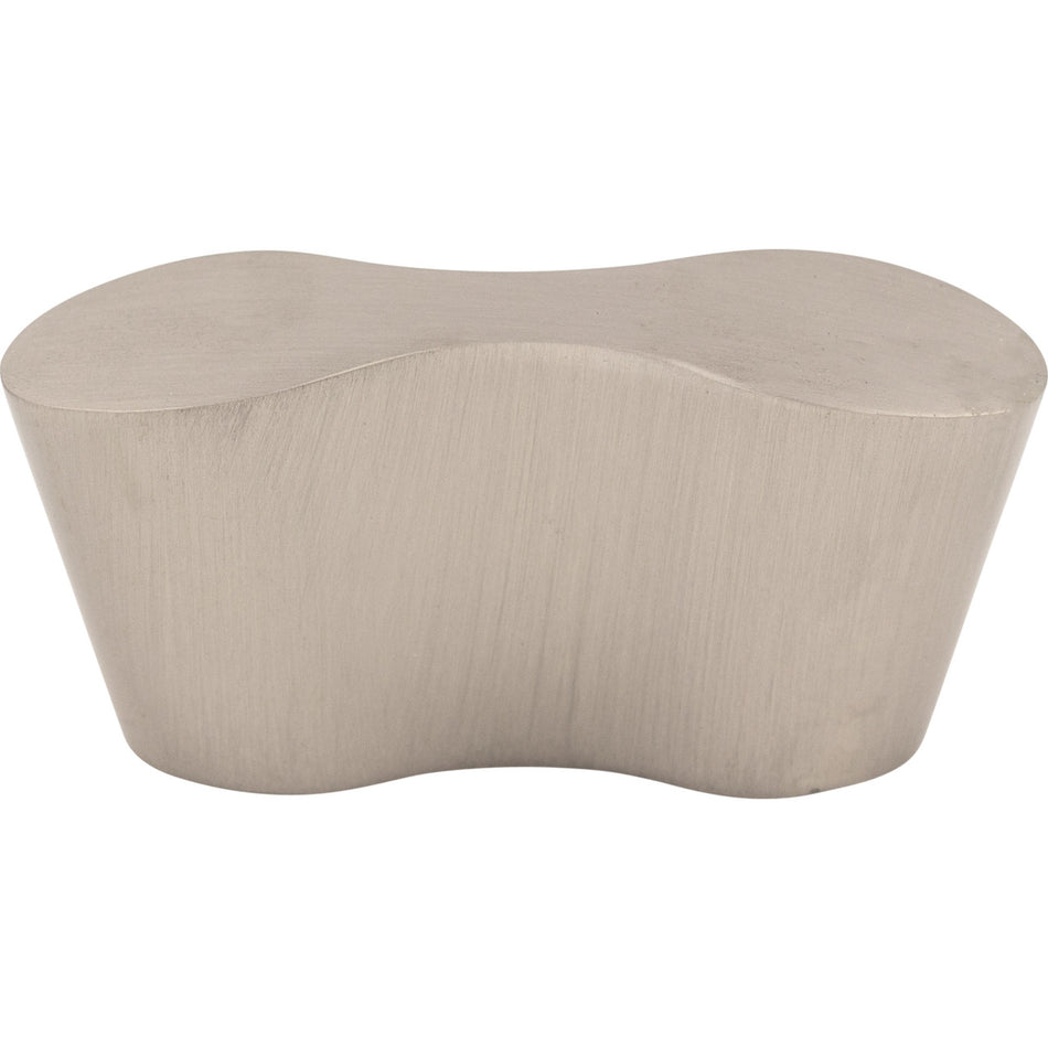 Top Knobs M1125: 1-1/4" cc Infinity Oval Cabinet Knob - Brushed Satin Nickel