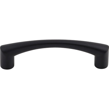 Top Knobs M1129: 3-3/4" cc Hidra Bar Cabinet Pull - Flat Black