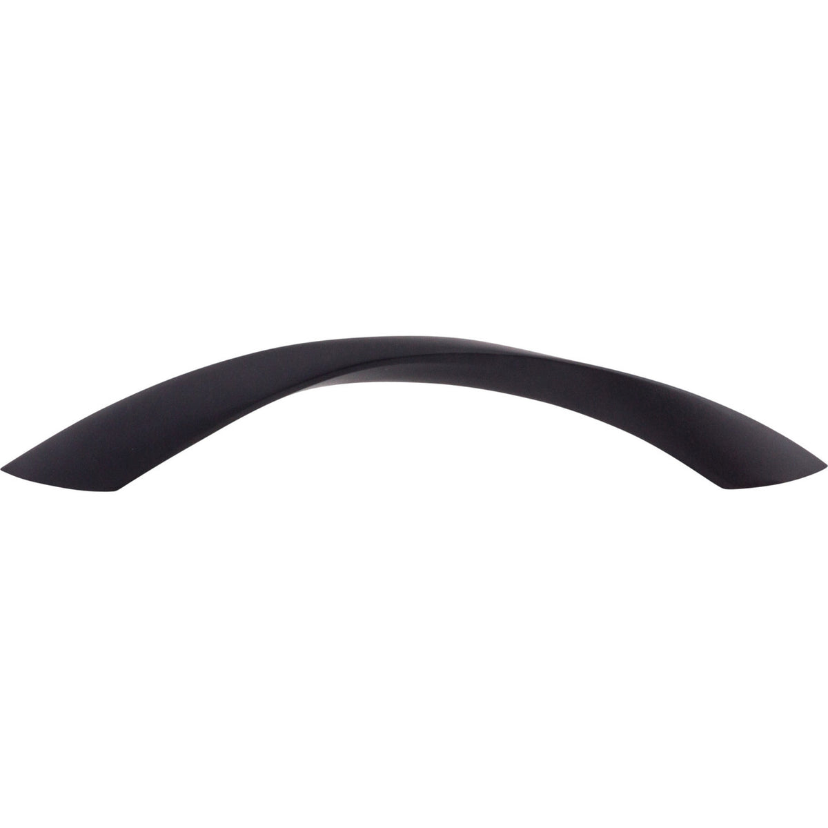 Top Knobs M1144: 5-1/16" cc Twist Bow Cabinet Pull - Flat Black