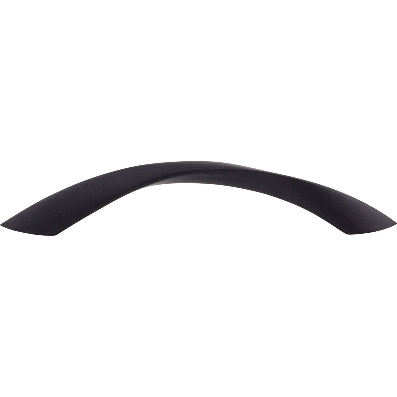 Top Knobs M1144: 5-1/16" cc Twist Bow Cabinet Pull - Flat Black