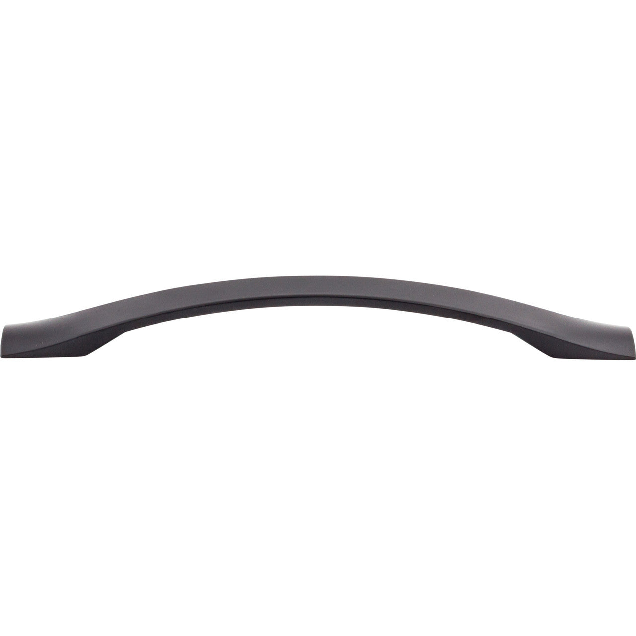 Top Knobs M1150: 6-1/4" cc Crest Arch Cabinet Pull - Flat Black