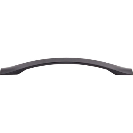 Top Knobs M1150: 6-1/4" cc Crest Arch Cabinet Pull - Flat Black