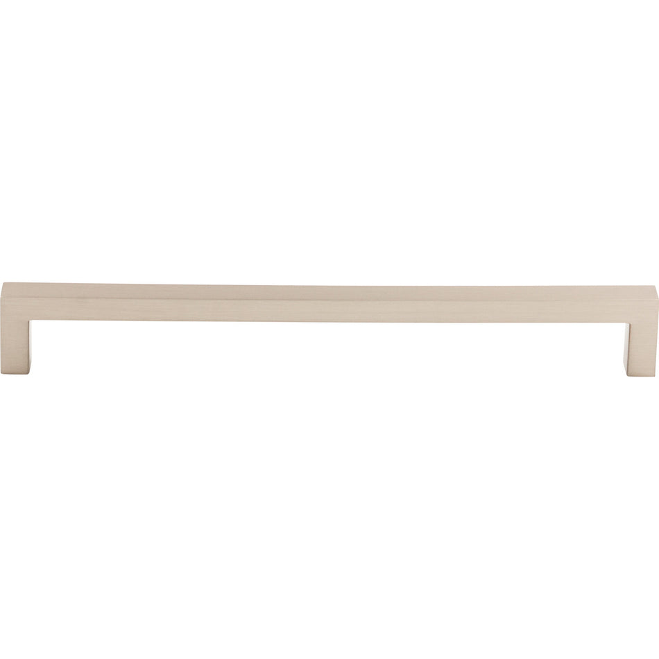 Top Knobs M1152: 8-13/16" cc Asbury Square Bar Cabinet Pull - Brushed Satin Nickel
