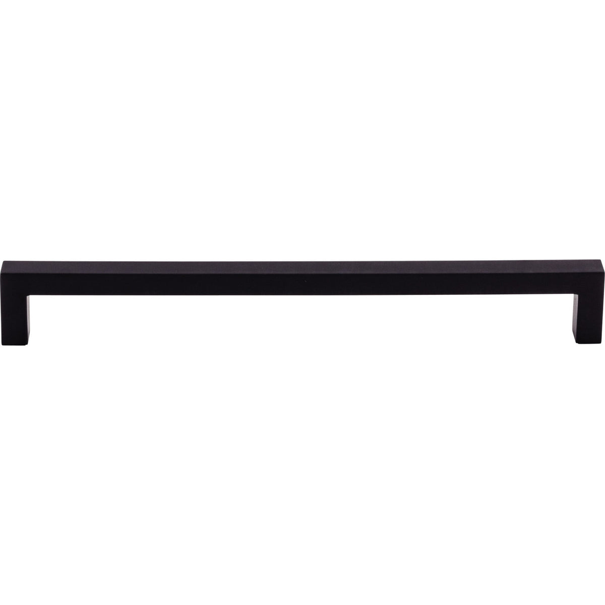 Top Knobs M1153: 8-13/16" cc Nouveau III Square Bar Cabinet Pull - Flat Black