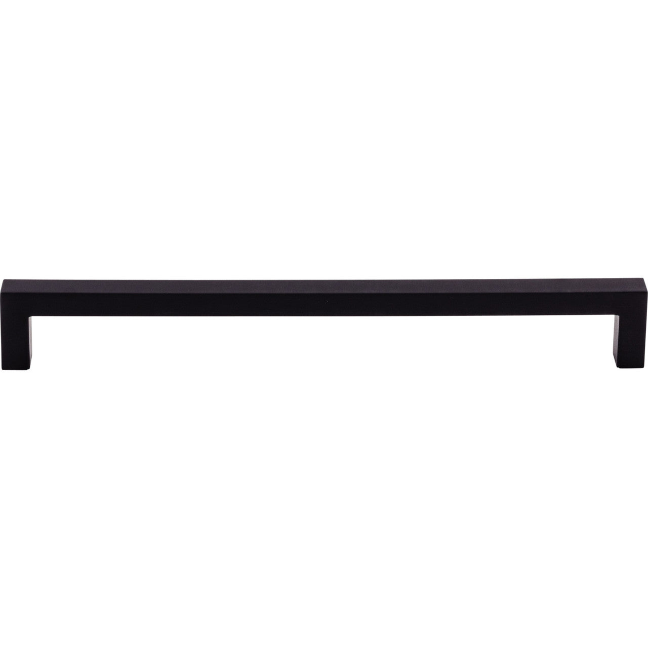 Top Knobs M1153: 8-13/16" cc Nouveau III Square Bar Cabinet Pull - Flat Black