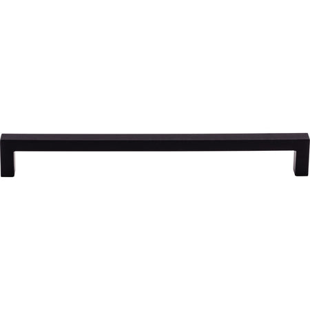 Top Knobs M1153: 8-13/16" cc Nouveau III Square Bar Cabinet Pull - Flat Black