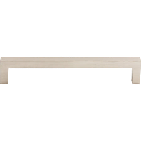 Top Knobs M1155: 6-5/16" cc Asbury Square Bar Cabinet Pull - Brushed Satin Nickel