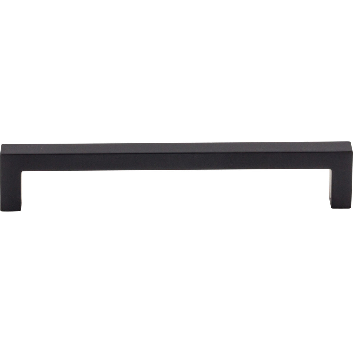 Top Knobs M1156: 6-5/16" cc Nouveau III Square Bar Cabinet Pull - Flat Black