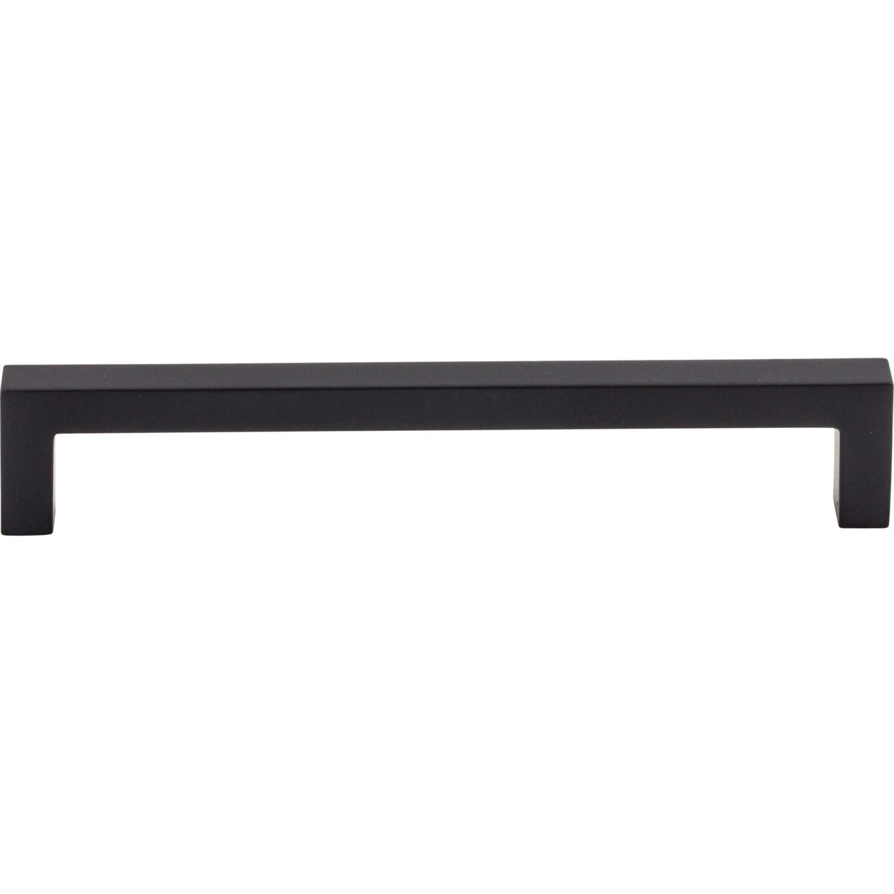 Top Knobs M1156: 6-5/16" cc Nouveau III Square Bar Cabinet Pull - Flat Black
