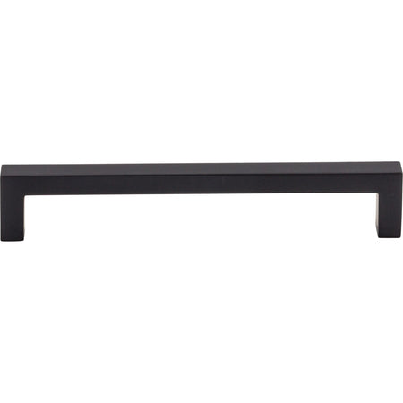 Top Knobs M1156: 6-5/16" cc Nouveau III Square Bar Cabinet Pull - Flat Black