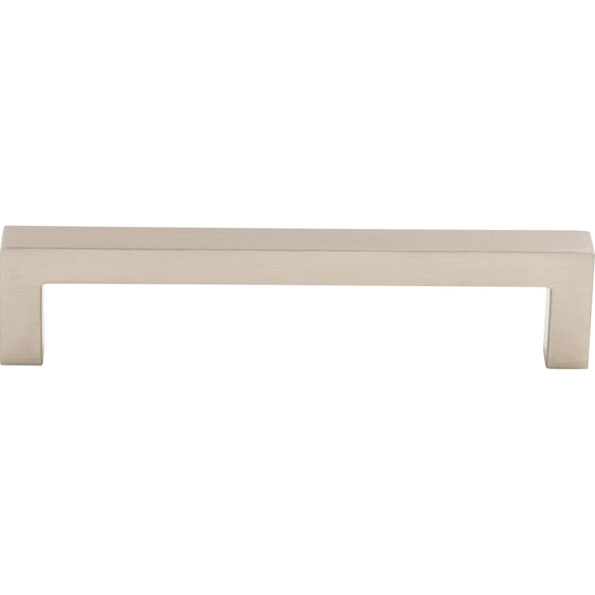 Top Knobs M1158: 5-1/16" cc Asbury Square Bar Cabinet Pull - Brushed Satin Nickel