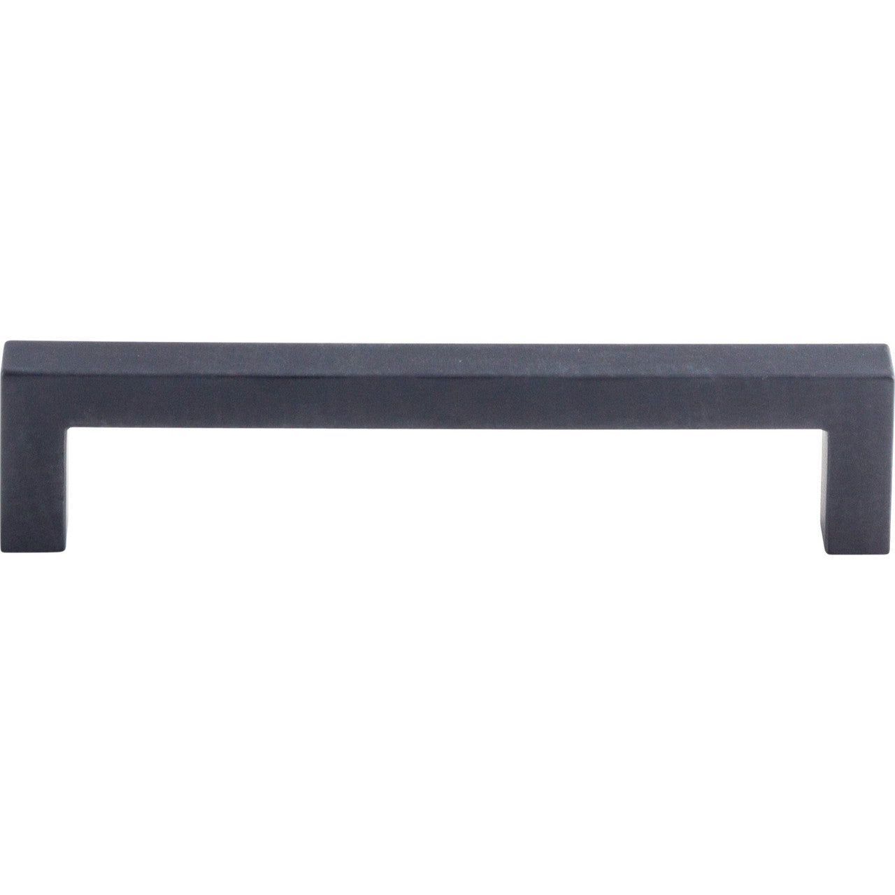 Top Knobs M1159: 5-1/16" cc Nouveau III Square Bar Cabinet Pull - Flat Black