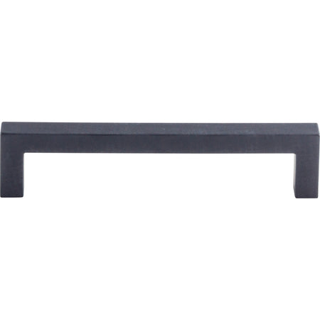 Top Knobs M1159: 5-1/16" cc Nouveau III Square Bar Cabinet Pull - Flat Black