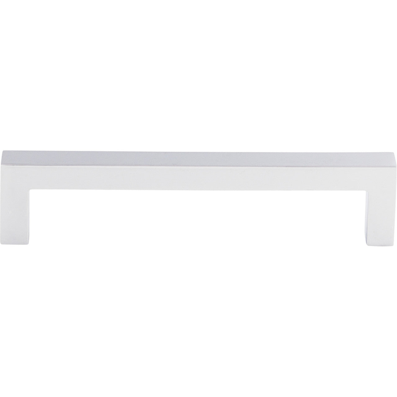 Top Knobs M1160: 5-1/16" cc Nouveau III Square Bar Cabinet Pull - Polished Chrome