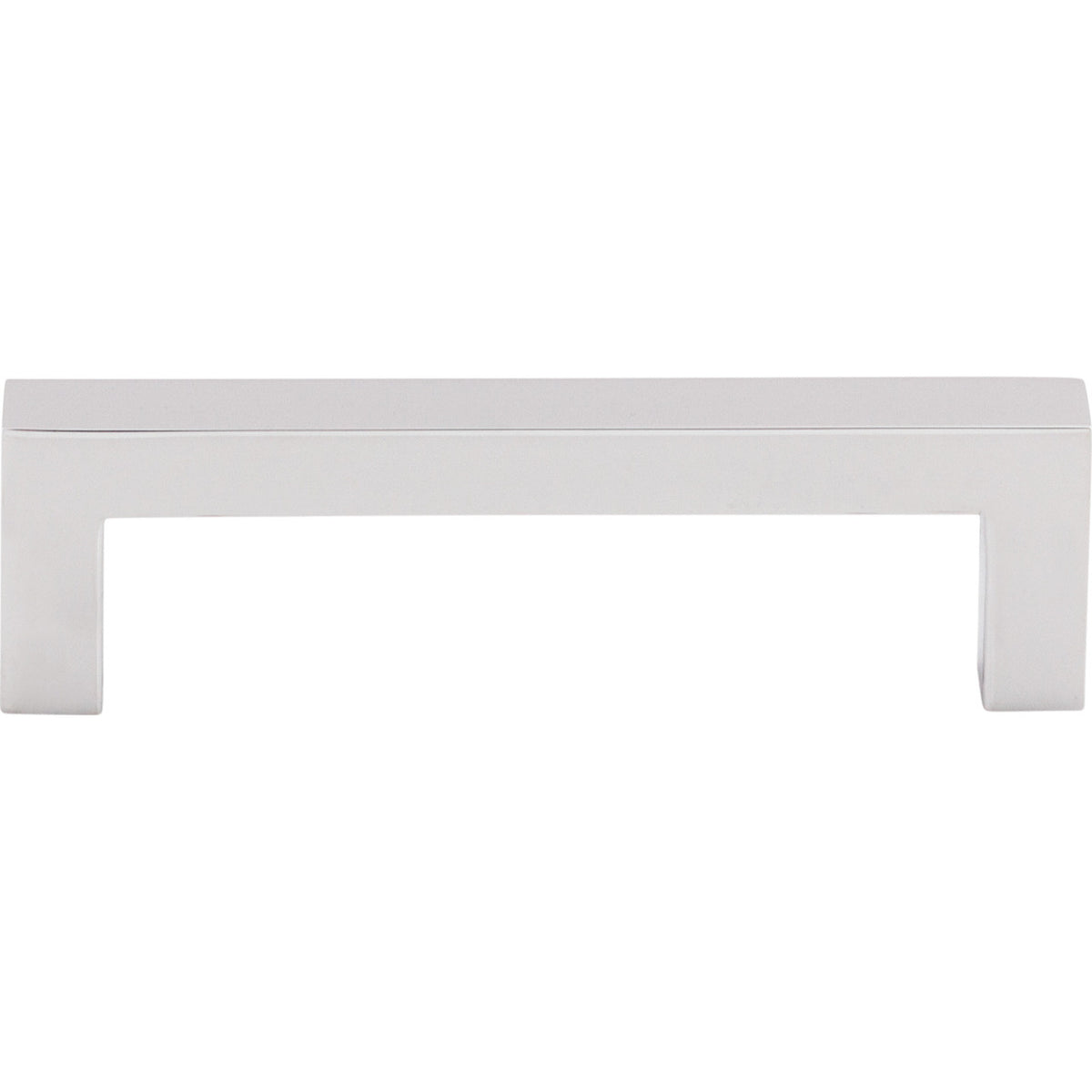 Top Knobs M1163: 3-3/4" cc Nouveau III Square Bar Cabinet Pull - Polished Chrome