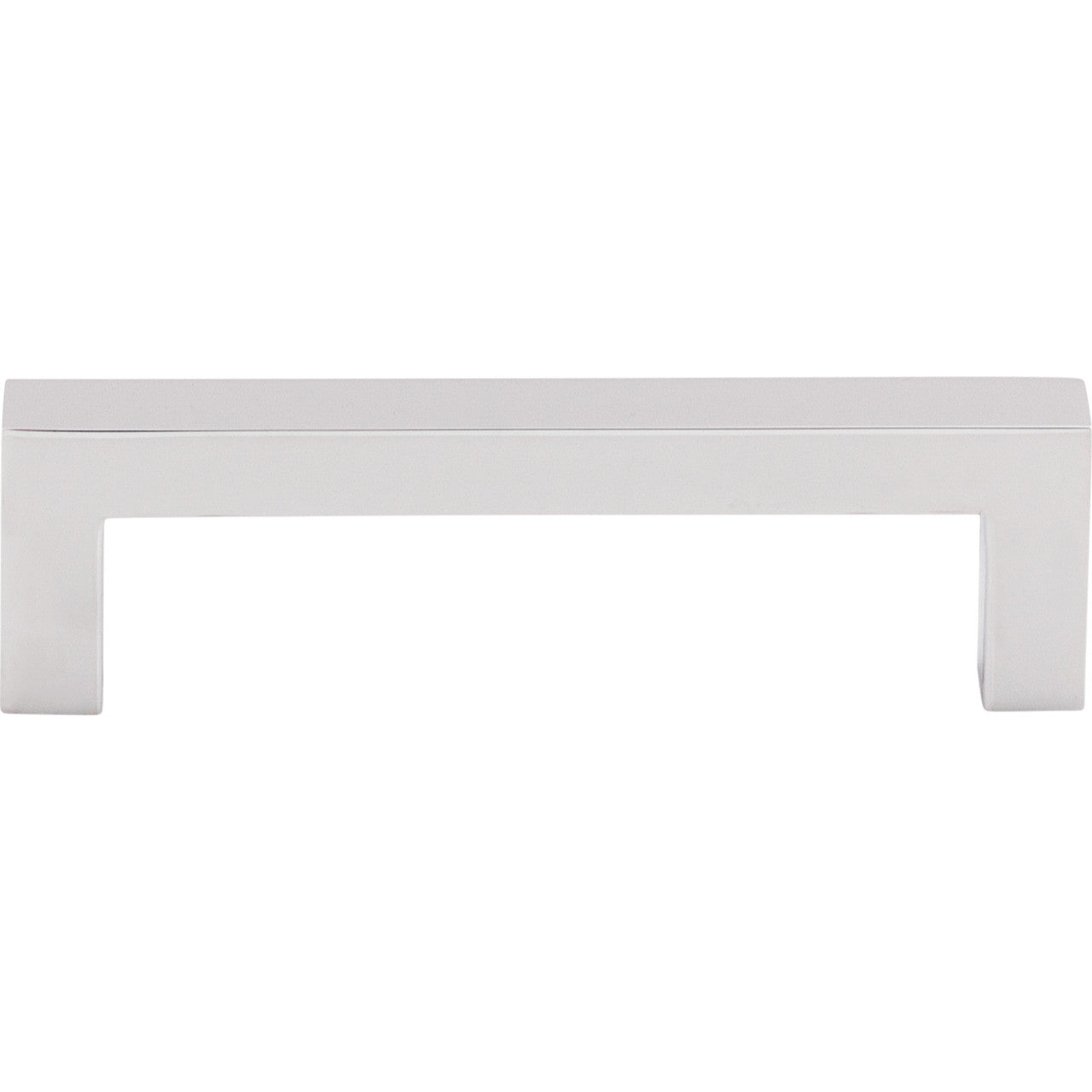 Top Knobs M1163: 3-3/4" cc Nouveau III Square Bar Cabinet Pull - Polished Chrome