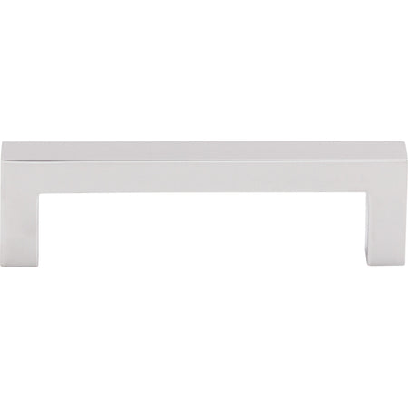 Top Knobs M1163: 3-3/4" cc Nouveau III Square Bar Cabinet Pull - Polished Chrome