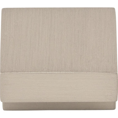 Top Knobs M1164: 1" cc Asbury Square Cabinet Knob - Brushed Satin Nickel
