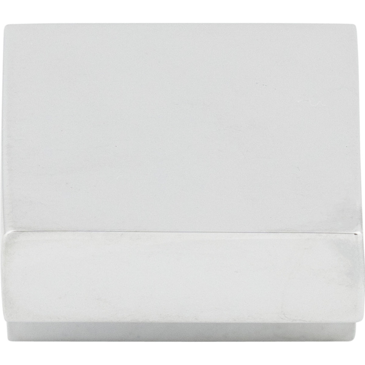 Top Knobs M1166: 1" cc Nouveau III Square Cabinet Knob - Polished Chrome