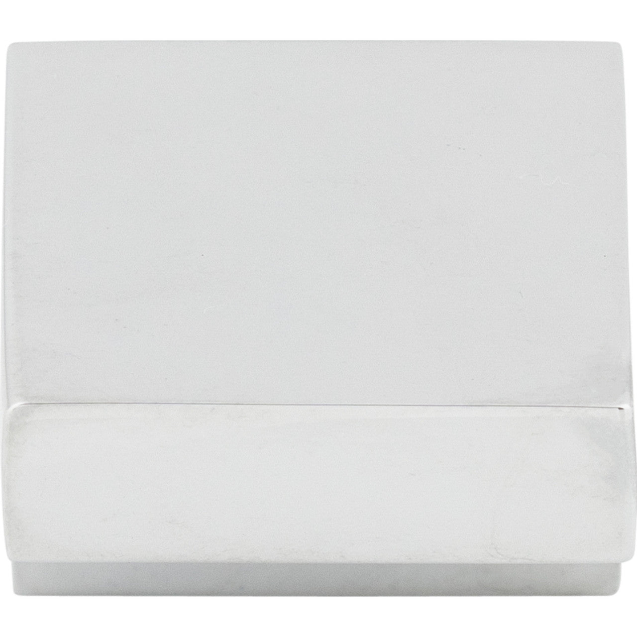 Top Knobs M1166: 1" cc Nouveau III Square Cabinet Knob - Polished Chrome